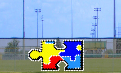 6' x 8' Autism Awareness Puzzle Piece