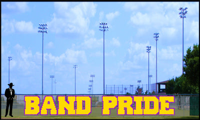 4' x 26' Band Pride Letters - 2 Colors