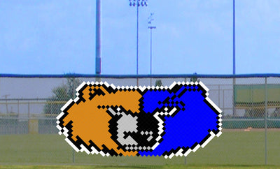 5' x 9' Two-Tone Bear Head