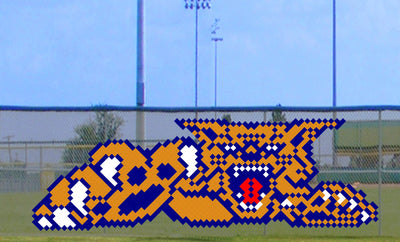 6' x 15' Jumping Bobcat/Wildcat