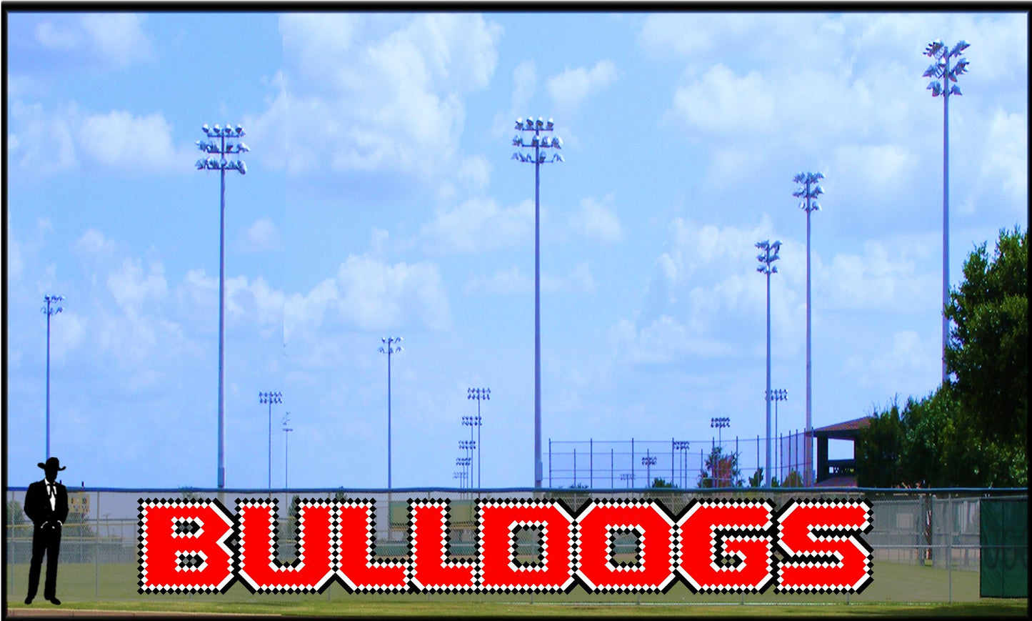 4' x 23' Bulldogs Bold Letters