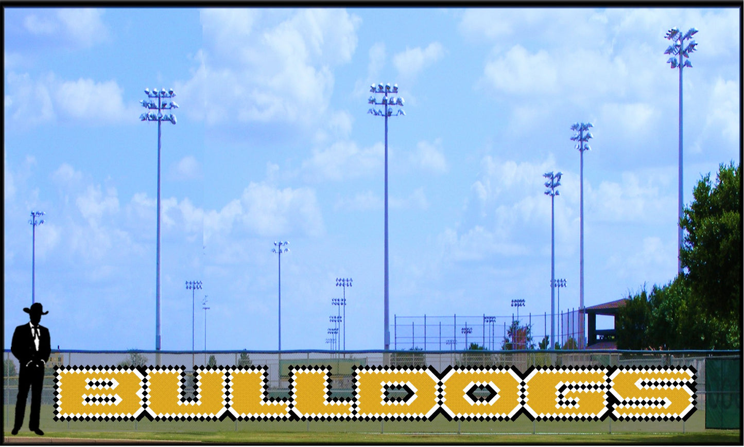2.75' x 25' Bulldog Letters