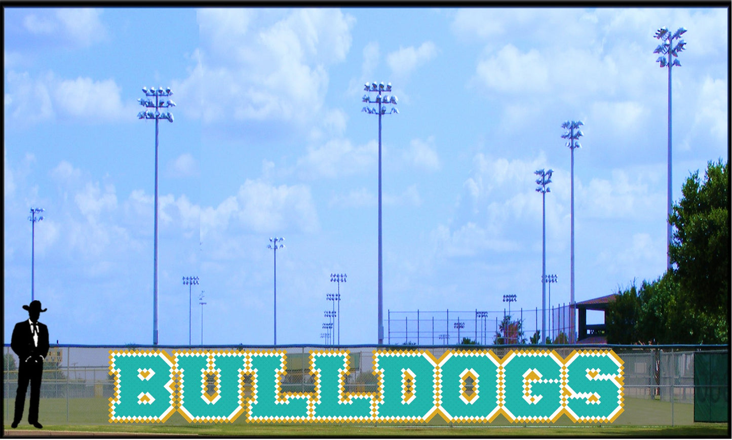 4' x 25' Bold Bulldogs Letters