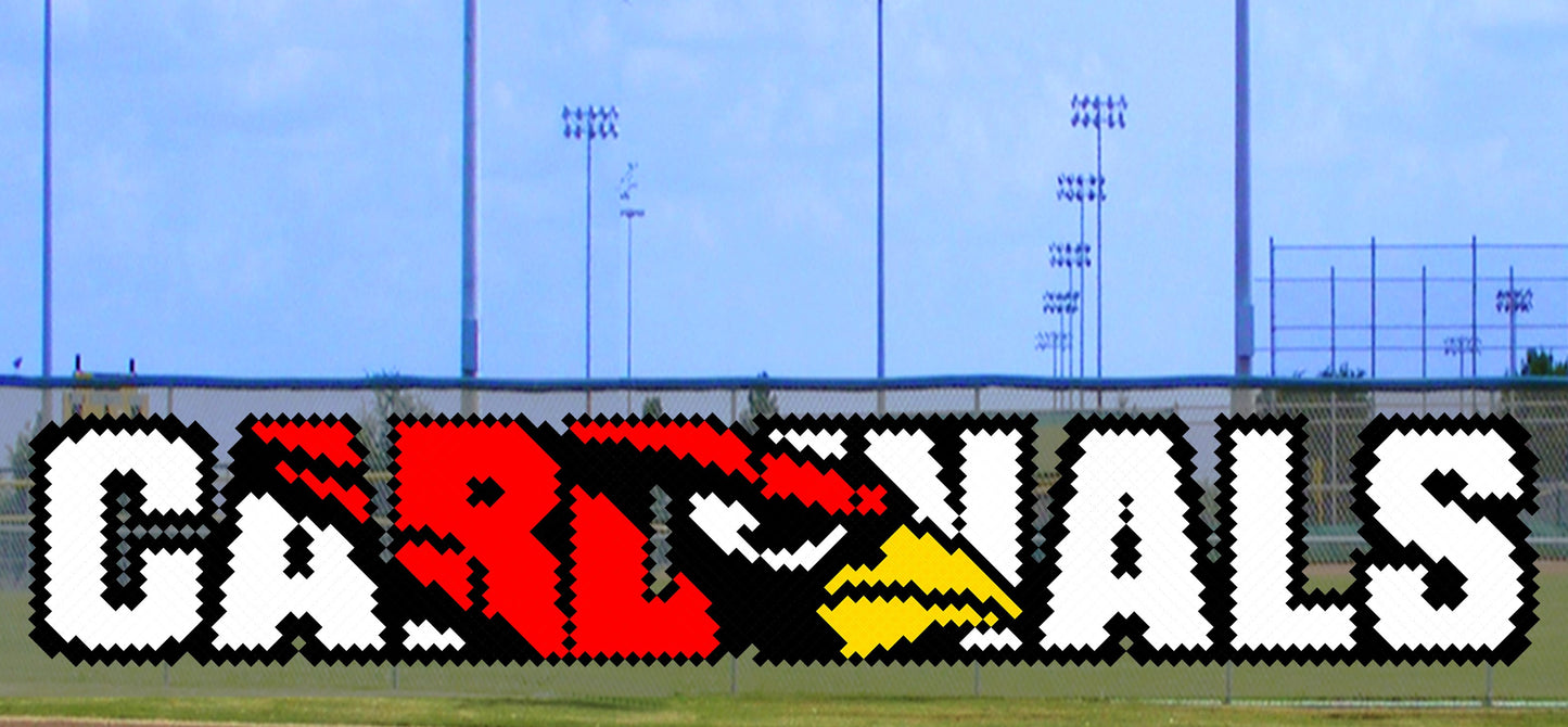 5' x 25' Custom Cardinals with Shadow