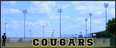 4' x 25' Cougars Letters