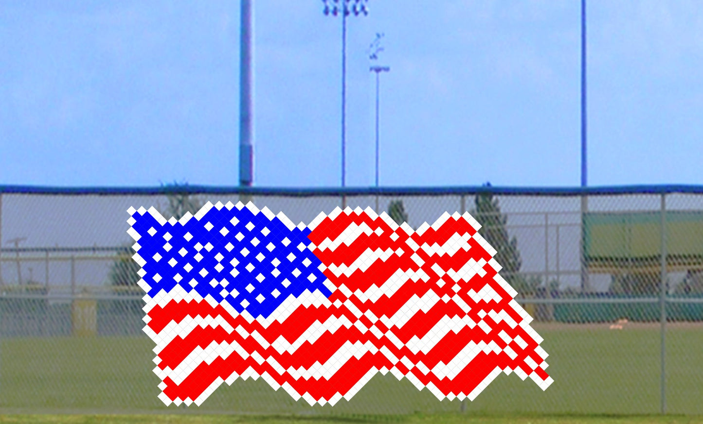 6' x 10' Wavy American Flag