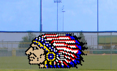 6' x 8' Indian - Chief Head (3 Colors)