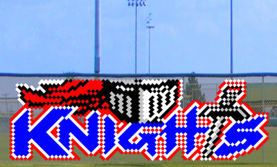 6' x 15' Knight with Letters (2 Colors)
