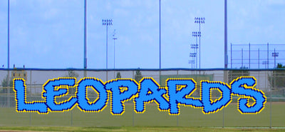 6' x 32' Large Leopards Letters