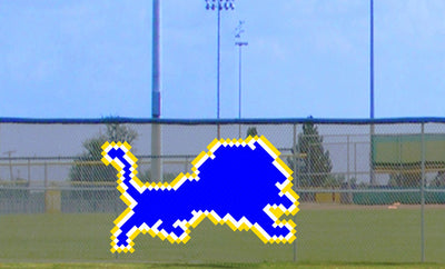 6' x 8' Standing Lion