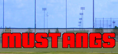 5' x 30' Bold Mustangs Letters