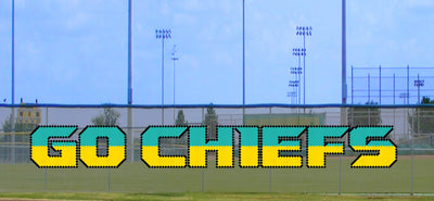5' Two-Tone Go Chiefs Letters
