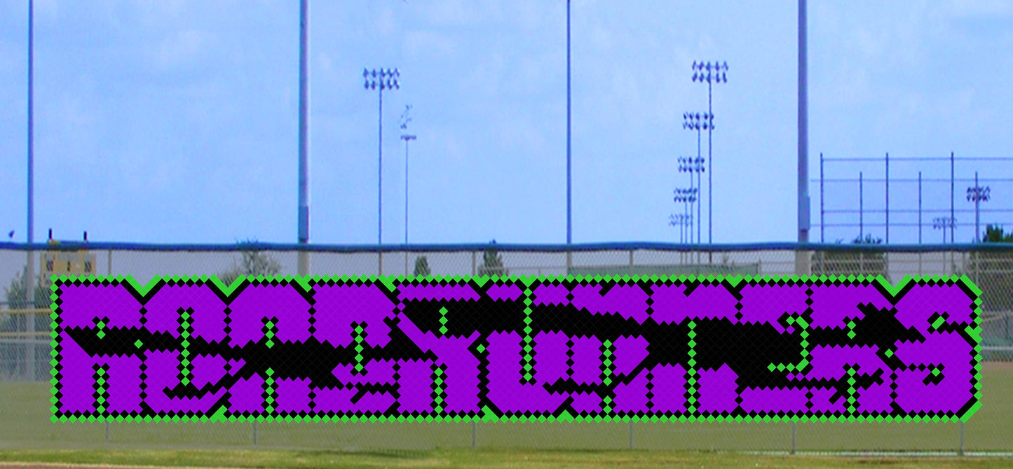 5' x 26' Shadow Roadrunners Letters