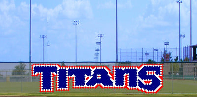 3.5' x 12' Titans Letters