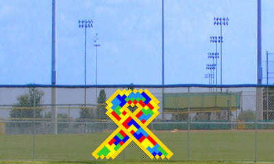 4' Gold Autism Support Ribbon