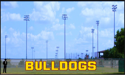 4' Bulldogs Block Letters