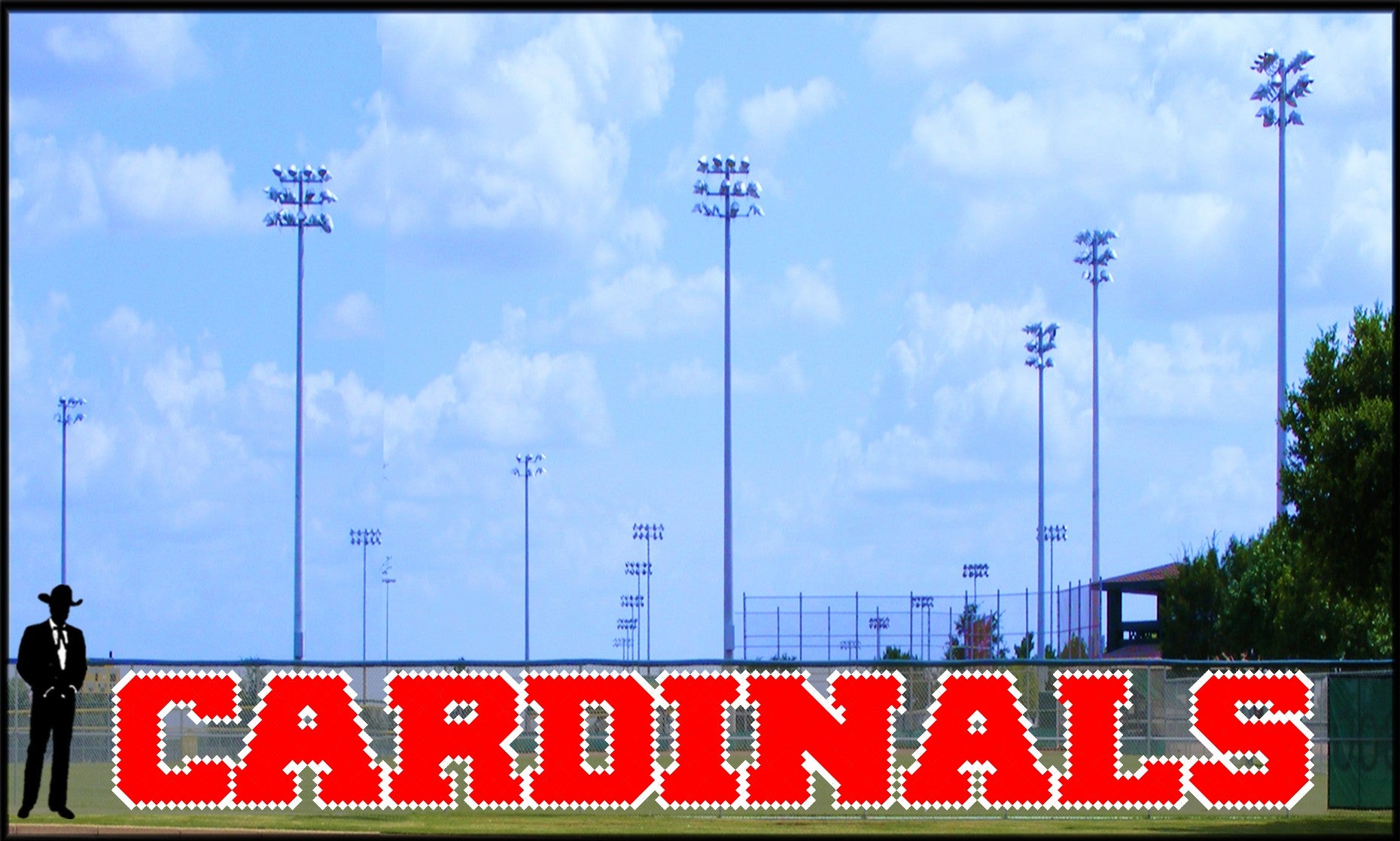 Cardinal Letter R 4' x 30' Cardinals Letters - 2 Colors – Put-In-Cups