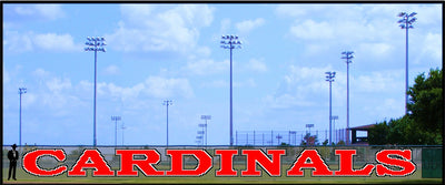 6' x 72' Large Cardinals Letters - 3 Colors