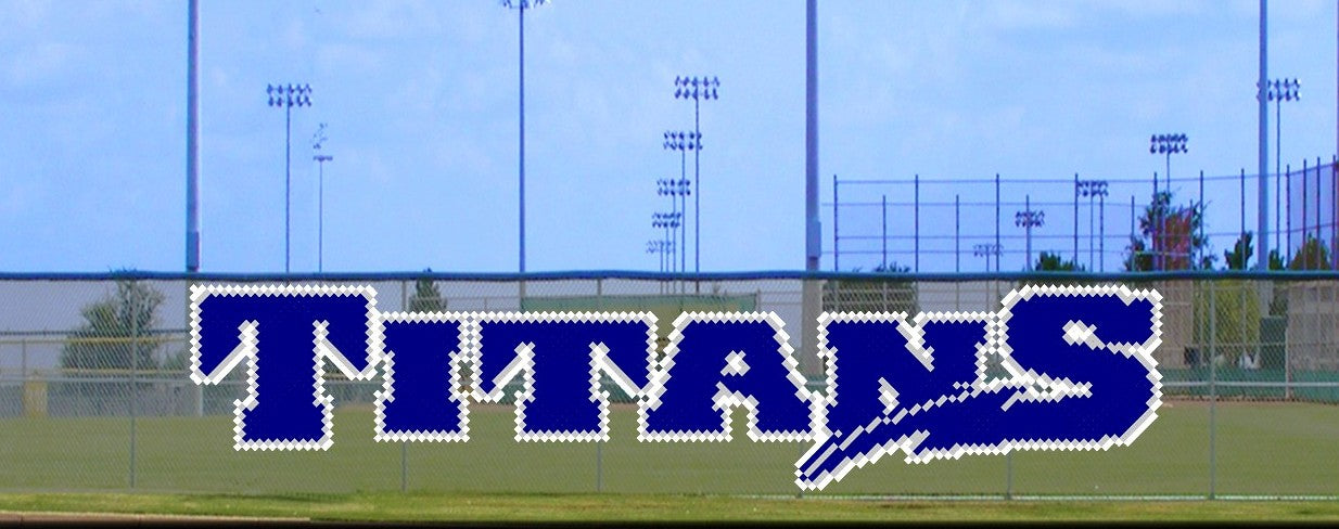 3.5' x 15' Titans Letters – Put-In-Cups